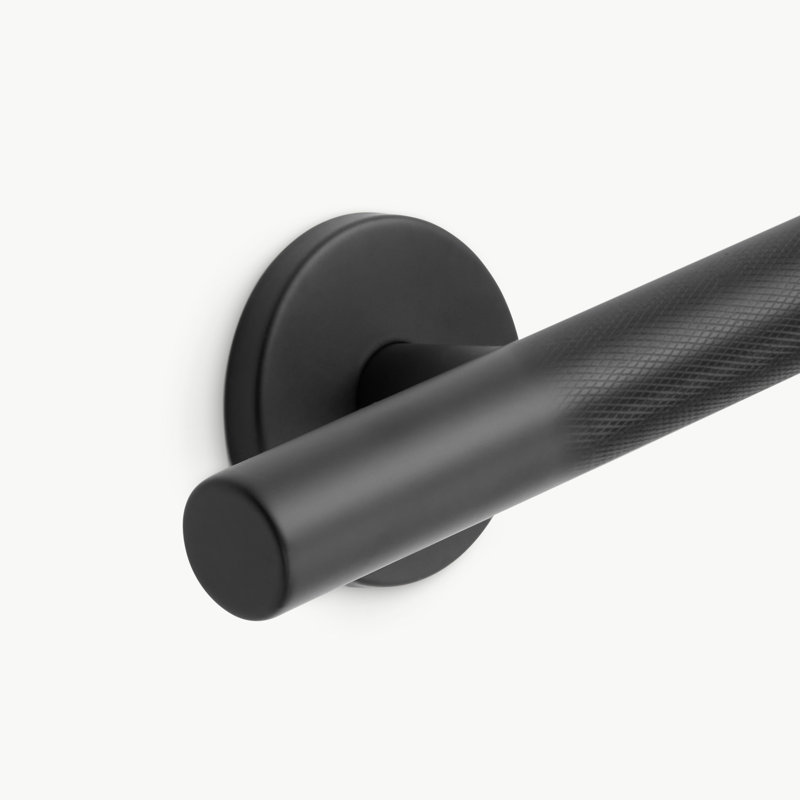 Biscayne Peened Grab Bar Matte Black 42 in, Biscayne Grab Bar - Peened 36 in