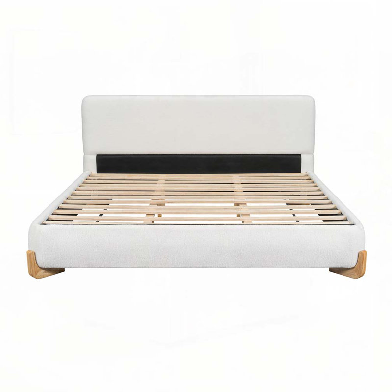 Lit tapissier Boucle, Très grand