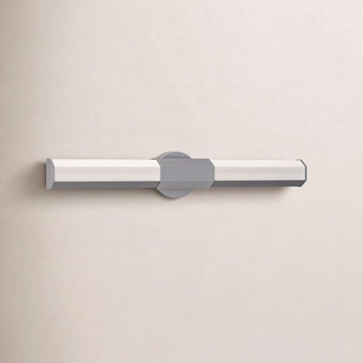 Belden Single Frosted Dimmable LED Bath Bar, Polished Nickel