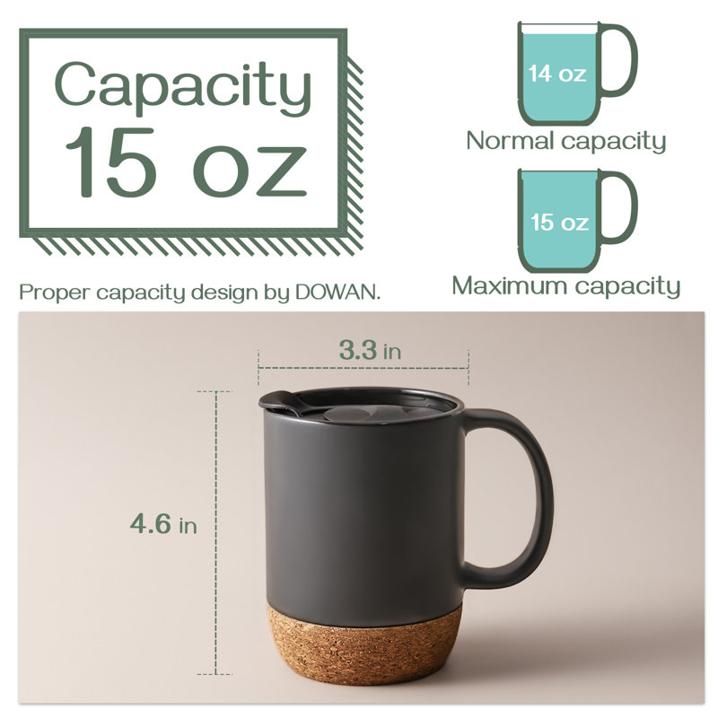 Stoneware Coffee Mug, Gray