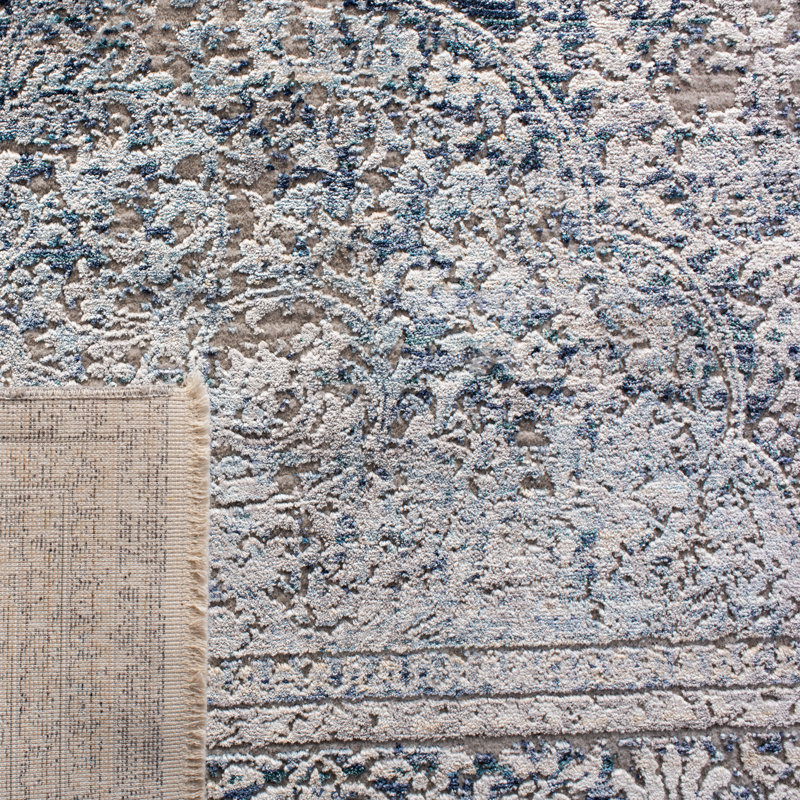 Tapis bleu / gris Dream 492, Rectangle de 5 pi x 8 pi