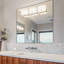 Miroir mural en métal pour salle de bain et meuble-lavabo, collection Kristveig-397643227-397643205-397643203
