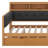Full Size Wood Daybed With Trundle, Storage Shelves, Bench, Charging Station And Upholstered Headboard-797571173