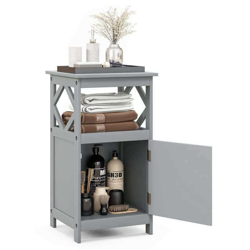 Freestanding Bathroom Cabinet, Gray