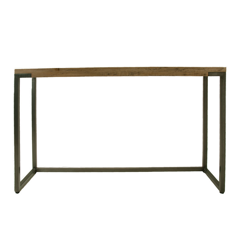 Poulin 116cm Solid Wood Top Console Table