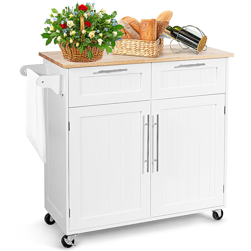 Nahlani 94 cm W Kitchen Island with