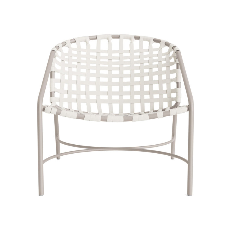 Kantan Outdoor Lounge Chair, Dove Smooth/White Lite