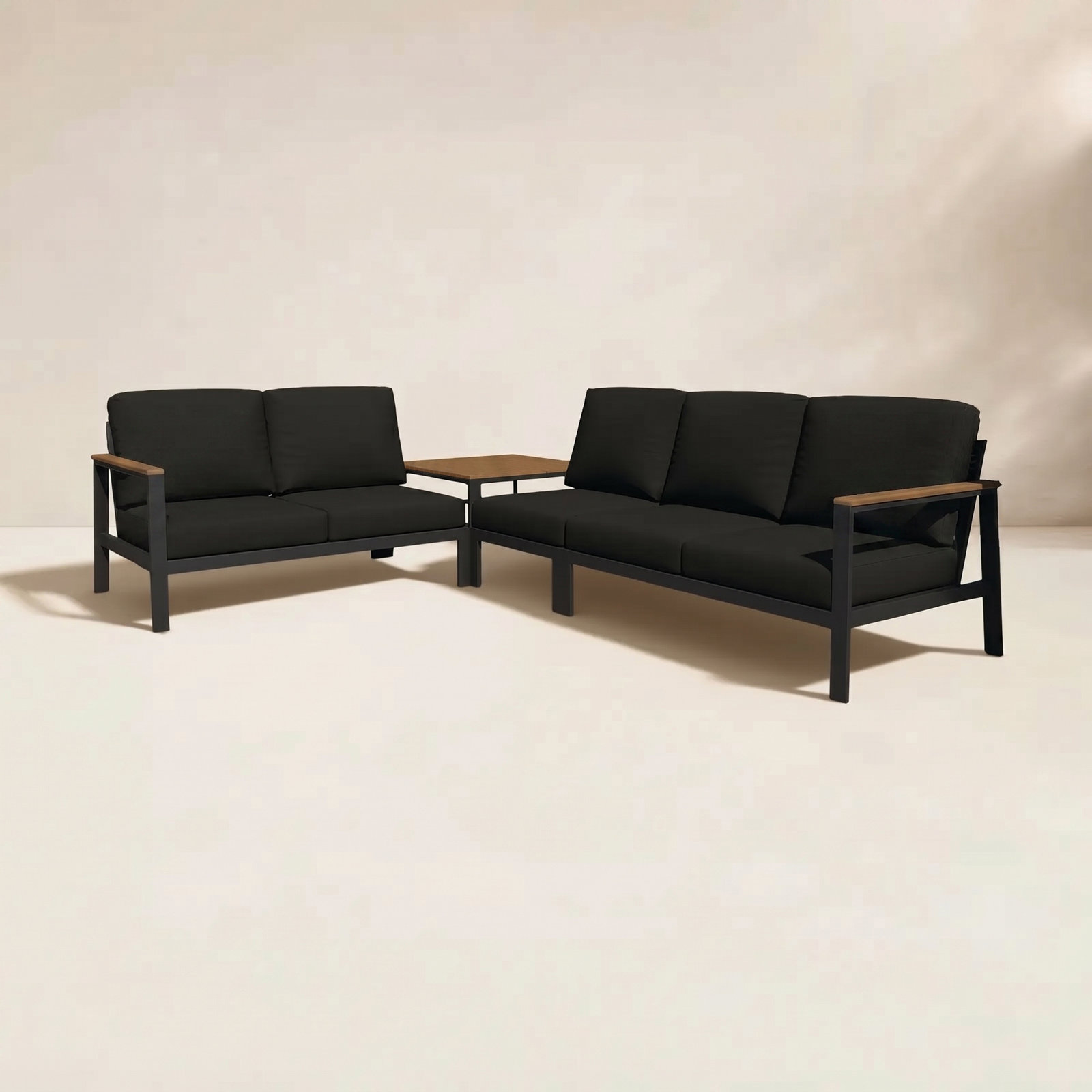 Townsend 5-Person Sunbrella® Patio Seating Group, Black
