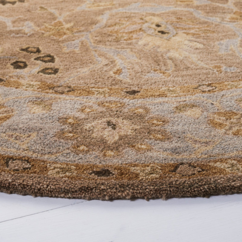 Tingley Hand Tufted Wool Pile Oriental Rug, Round 6'