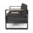 3 Seater With Aluminium Alloy Build And -Blocking Cushions, Black Rust- Structure Resilient Cushioning,
