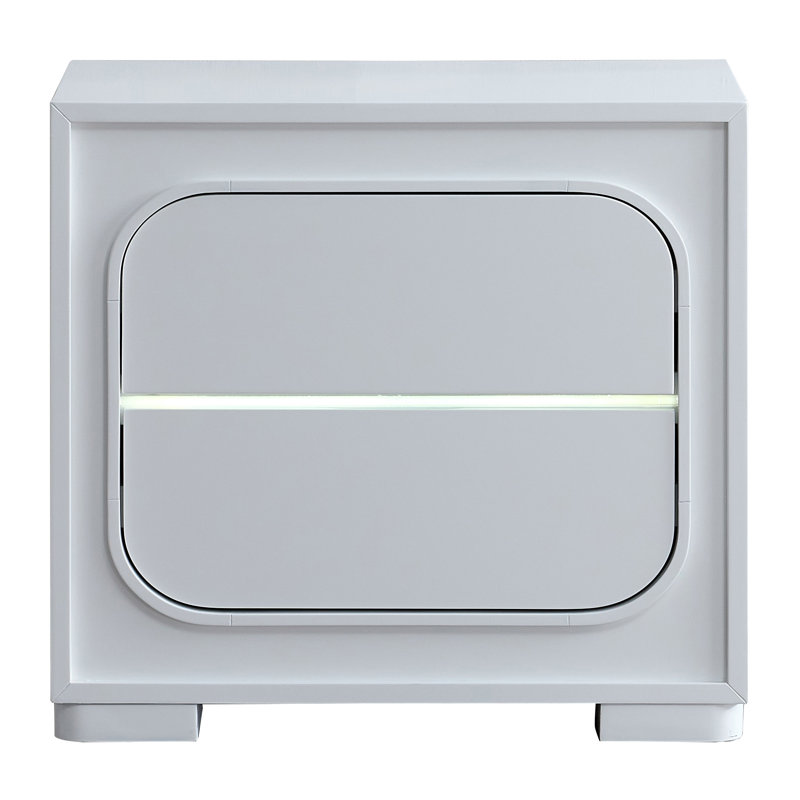 Milan 07FFB26F5D774BE497C64880949CC261 NIGHTSTAND , White