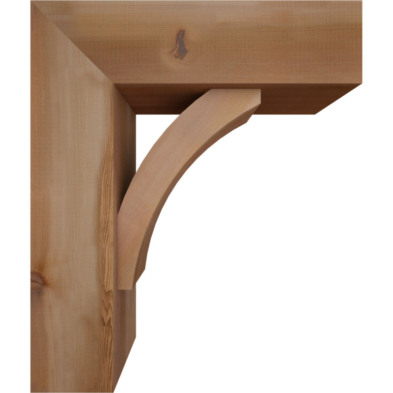 Support de bloc Thorton avec entretoise décalée, 26 x 22, Cèdre rouge occidental de l 7 1/2 po (lisse)