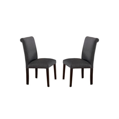Chaises de salle à manger en tissu, ensemble de 2
