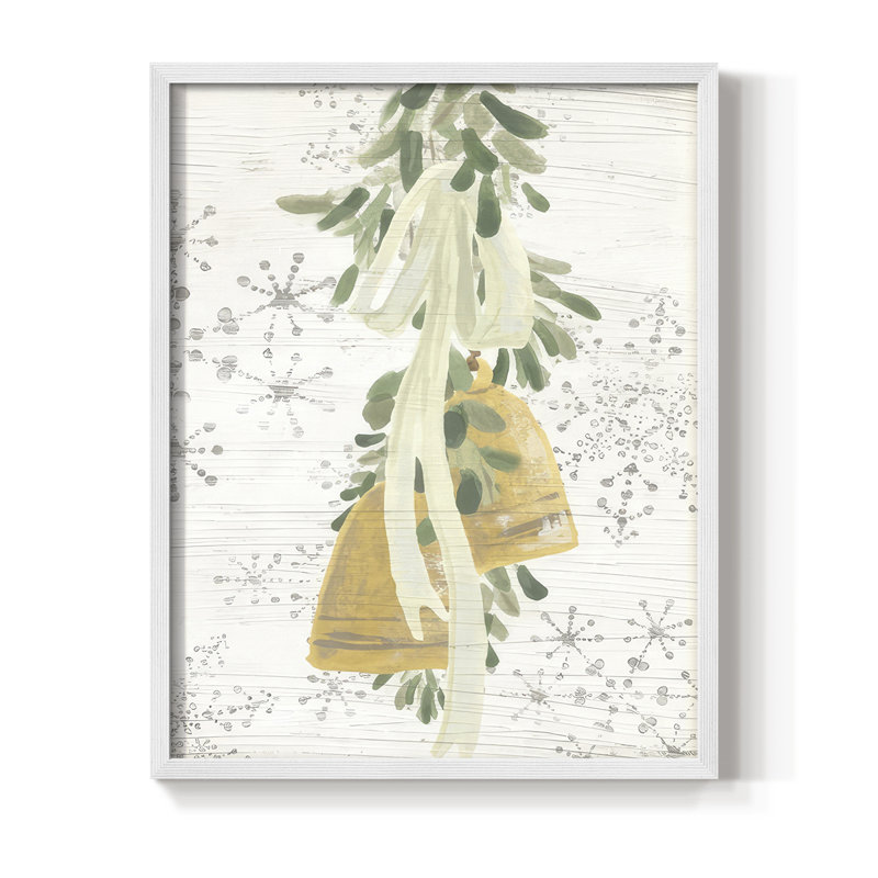 Impression encadrée de la collection B de Weathered Aspen Wreath - bois massif, H 15 po x l 12 po, Blanc