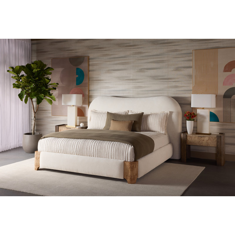 Knowles Upholstered Scalloped Bed