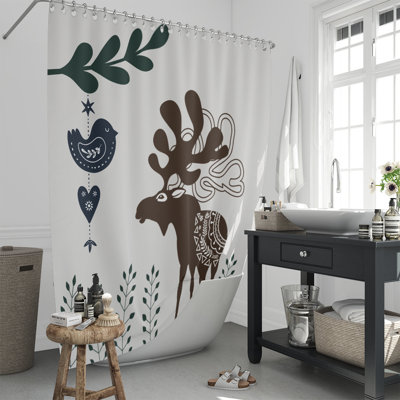 Rideau de douche simple