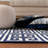 Rodgers Hand Woven Flat Weave Banana Silk/Wool/Cotton Geometric Rug in Navy/Ivory-469121357