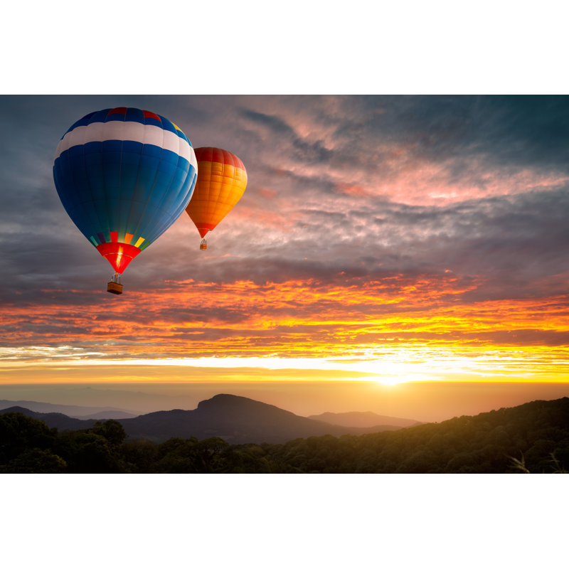 Hot-Air Balloons - Wrapped Canvas Print, 30cm H x 46cm W x 3.8cm D