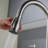 17.32" Bridge Kitchen Faucet with Pull Down Sprayer, Bridge Faucet for Kitchen Sink 3 Holes-104561431