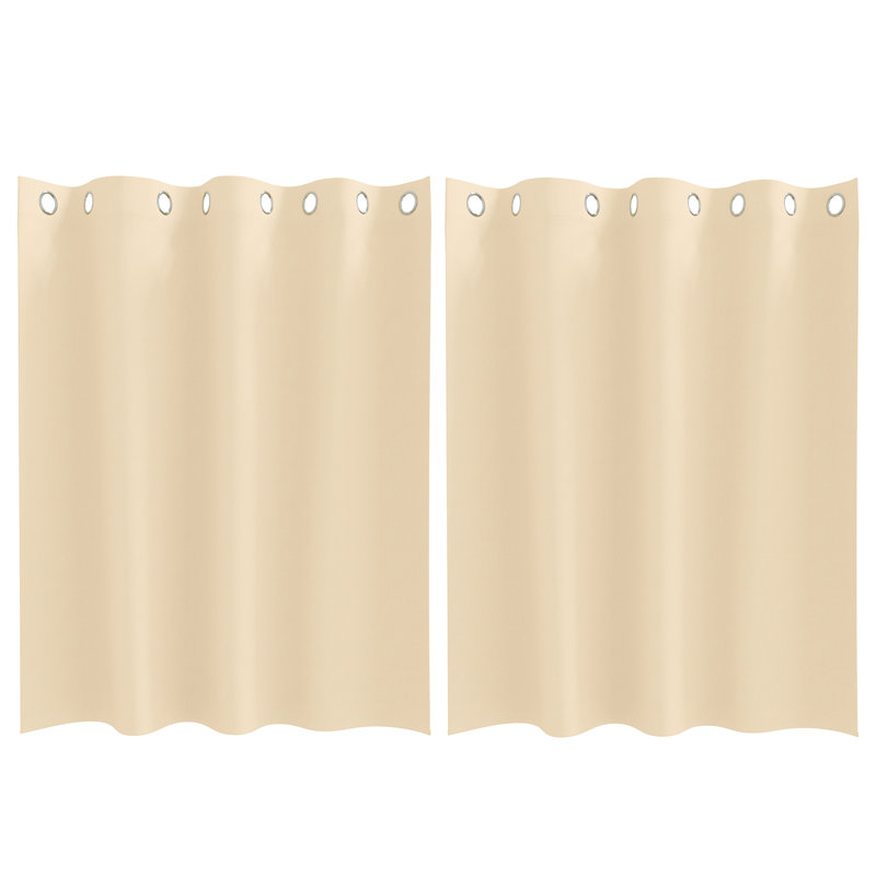 Tacorian Curtain Pair, 140cm Width x 140cm Drop, Cream