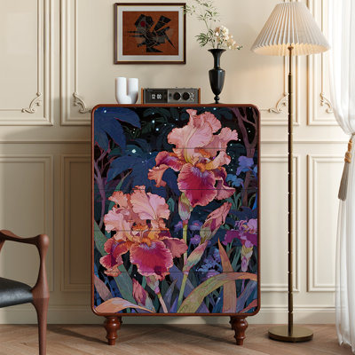 Commode à cinq tiroirs Floral