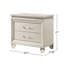 Table de chevet avec 2 tiroirs Crystal and Mirror Accents
