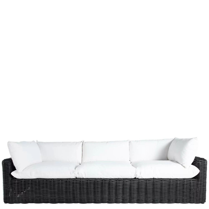 Montecito Woven Sofa - Onyx, No, Linen Chambray