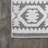 Woen High-Low Pile Mediterranean Tile White/Black Indoor/Outdoor Rug-87633315
