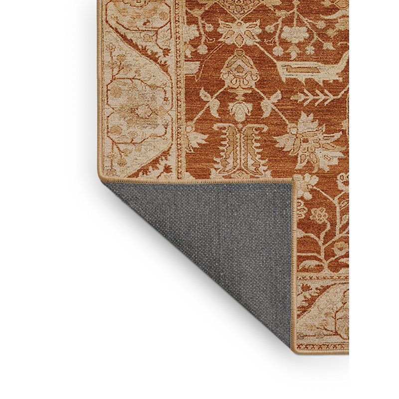 Tapis oriental brun / beige Haygazun, Rectangle 7 pi x 9 pi