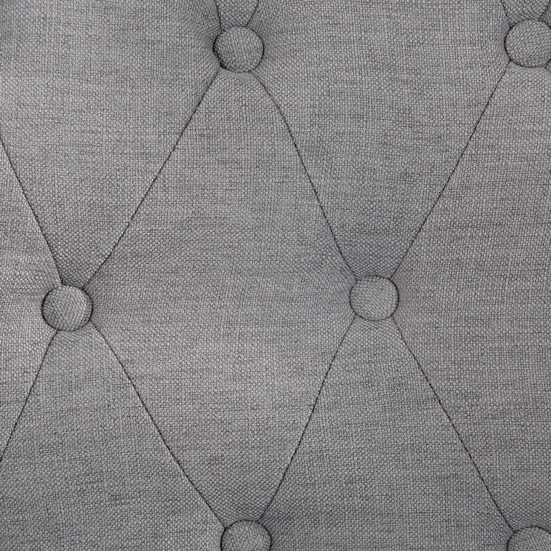 Vivian Upholstered Armchair, Light Grey