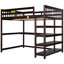 Lit mezzanine double pour chambre à coucher. Comprend sous le bureau et les tablettes. Chambre à coucher,. Sous le lit. Construire-1351939624-1351939638-1351939628
