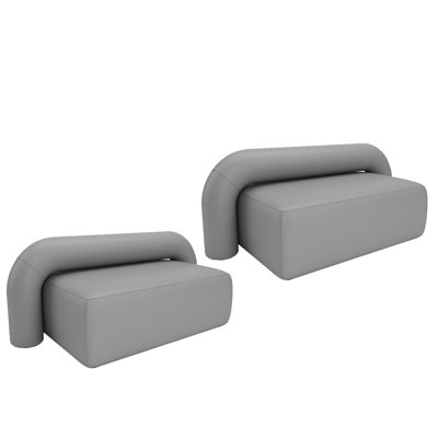 Banc rembourré en similicuir