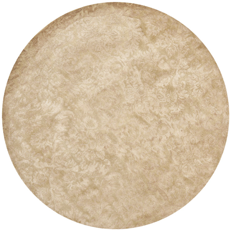 Aletse Hand Tufted Viscos/Wool Oriental Rug in Honeycomb