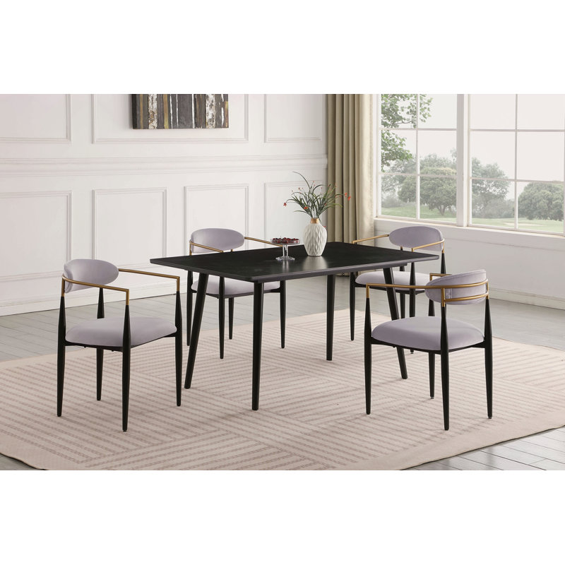 Ensemble de chaises rembourrées 2 pièces, Gris