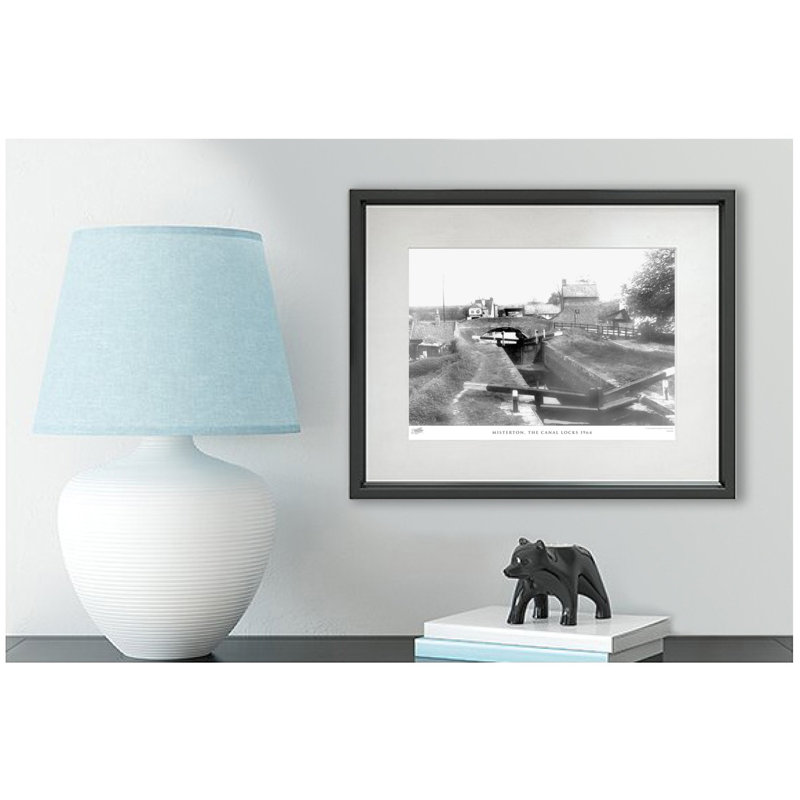Misterton, The Canal Locks 1964 - Single Picture Frame Print, 28cm H x 36cm W x 2.3cm D