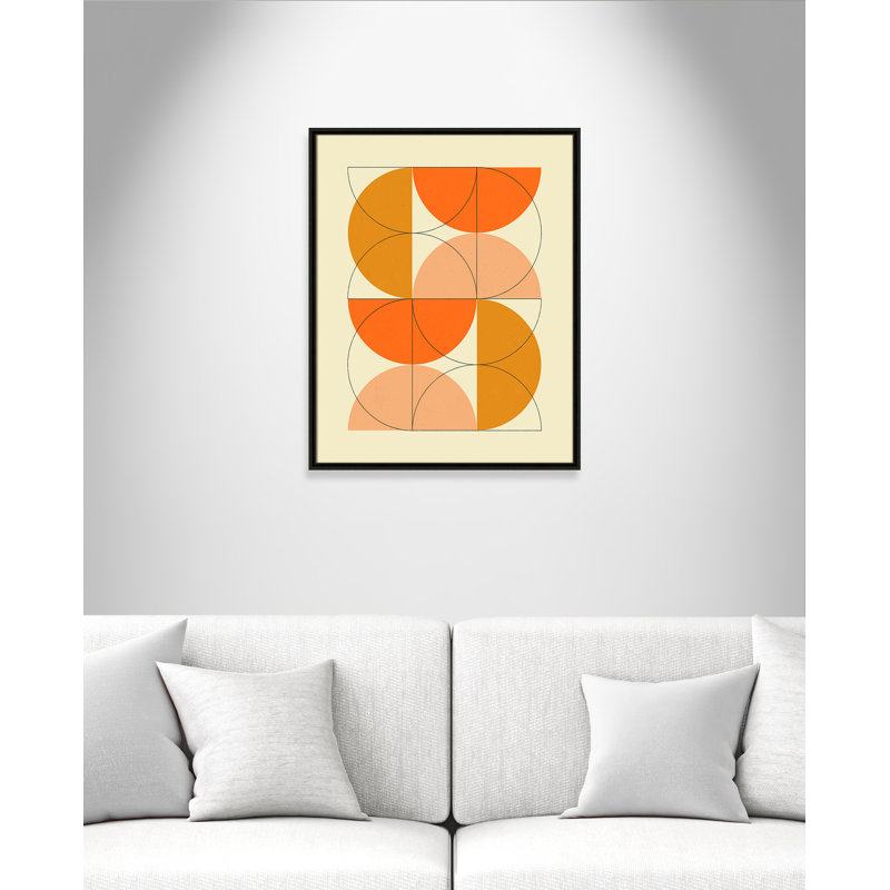 «Imaginaire 2» par Blue, Framed Canvas, L 23,5 po x H 29,5 po, Flottant espresso