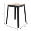 Tabouret carré en plastique empilable Dantoni-1144484176