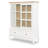 Display Cabinet (Reversible Back Panel, 2 Sliding Doors, 2 Glass Shelves, 2 Puck Lights, 2 Drawers)-110843810