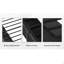 Corner Bed Frame Twin Daybed with Storage Drawers, Metal Platform Bed Frame with LED Light, Black