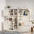 2 In 1 Multifunctional Left-right Combination Hall Tree With Open Shelving Areas, Cabinets, Flip Hidden Shelf And 4 Hooks-215160966