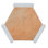 Aureole 8.66 In. X 9.84 In. Matte Terra Mauve And White Porcelain Hexagon Wall And Floor Tile (8.07 Sq Ft/Case) - 18 Sheets