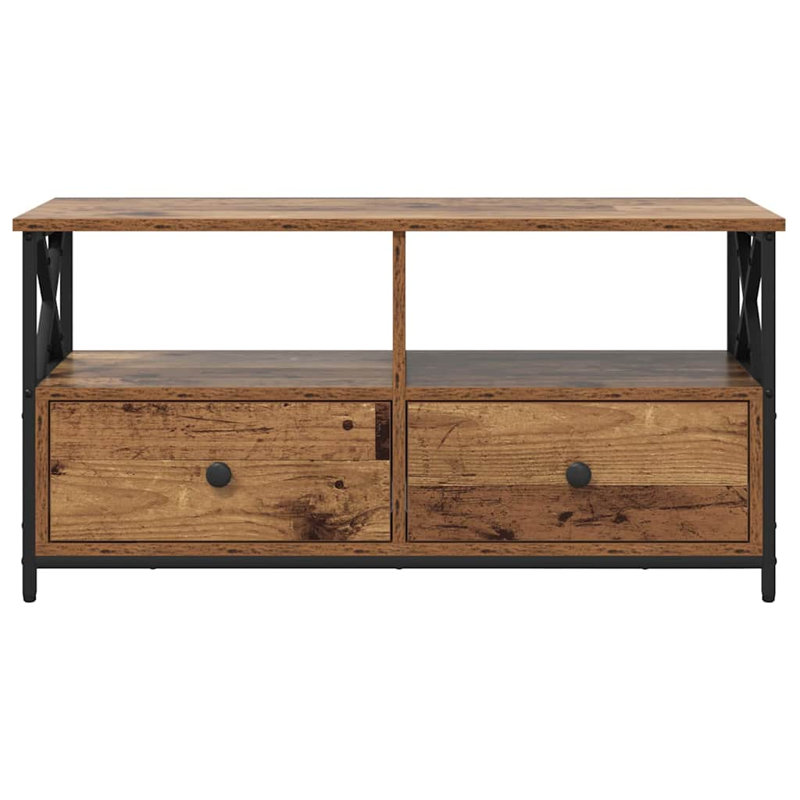 Unfinished TV Stand for TVs up to 40", Old Wood