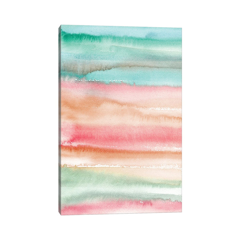 Dégradé aquarelle d'été, H 60 po x l 40 po x P 1,5 po