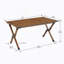 Table d'extérieur pliante 1 pièce, table rectangulaire légère en aluminium pour l'intérieur