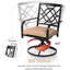 Ensemble de 2 fauteuils de patio pivotants avec coussins Jayc (ensemble de 2)