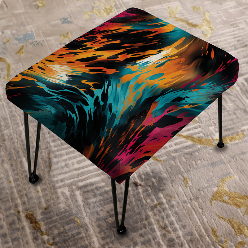 Mystic Aura Mirage - Repose-pieds rectangulaire abstrait