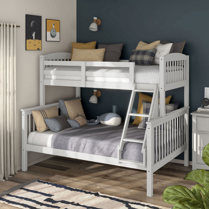 Kearie Twin over Full Standard Bunk Bed, White