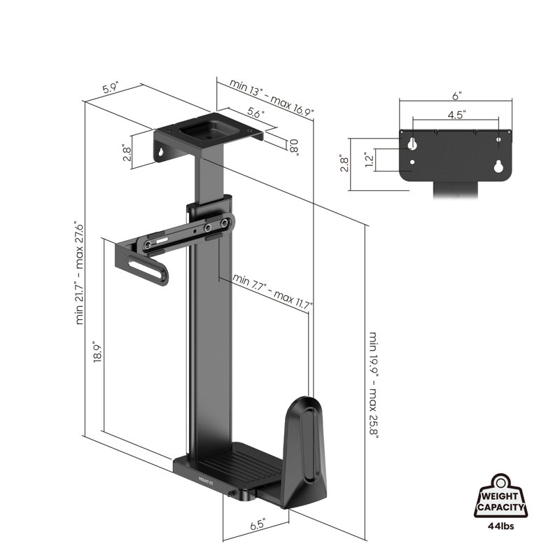 Mount-it Single Screen Desktop Mount