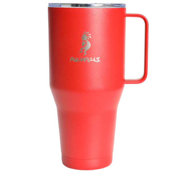 Aquapelli Vacuum Insulated Mug with Handle, 12 Ounces, Denim Blue