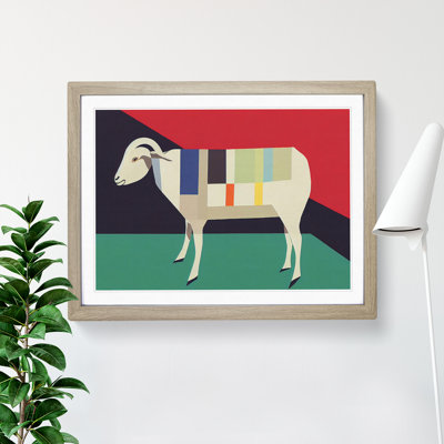 Abstract Goat - Single Picture Frame Print